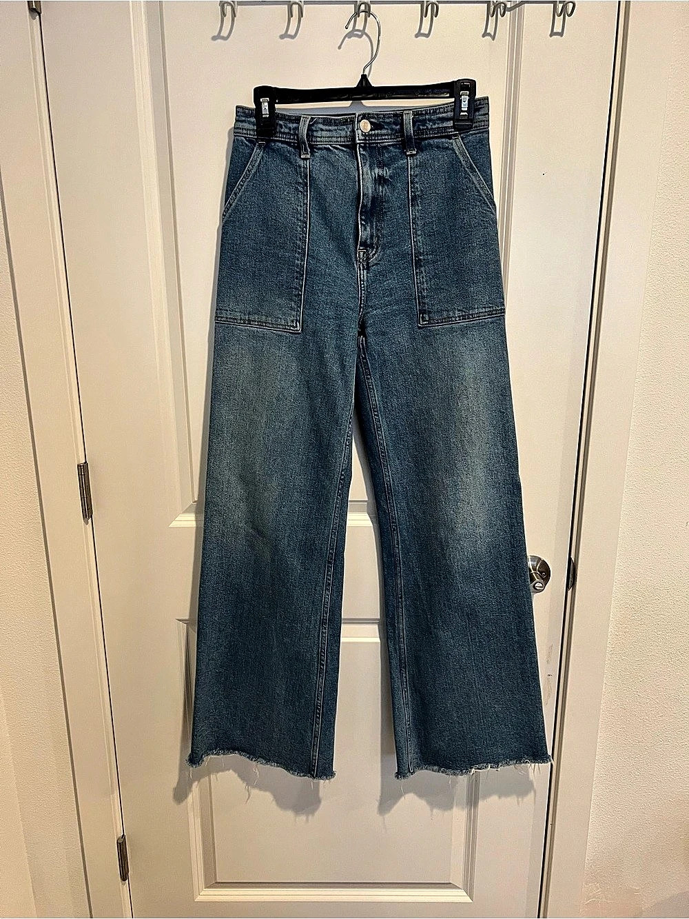 Pistola Penny High Rise Wide Leg Jeans Blue Waist 26